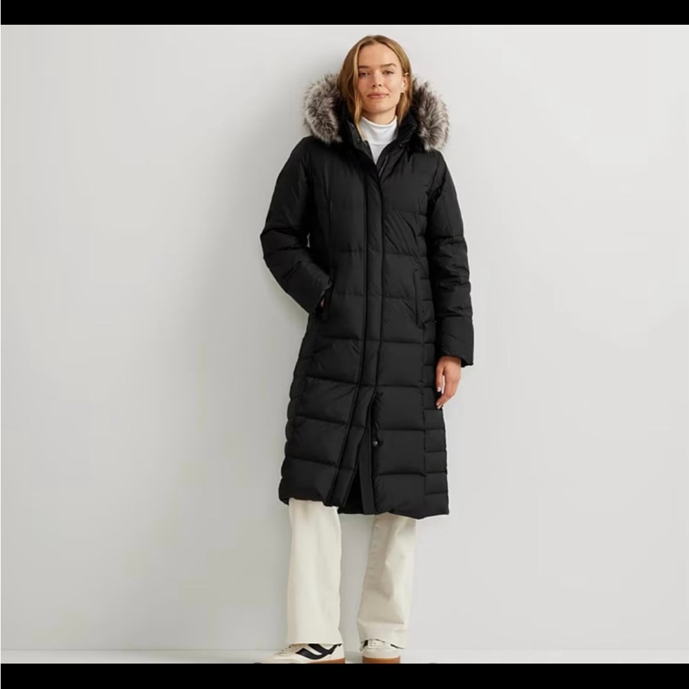 Eddie Bauer Black Puffer Coat